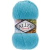 Pletacia priadza Alize BURCUM KLASIK 287 modrá tyrkysová