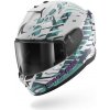 SHARK prilba D-SKWAL 3 Reptaia white/chameleon/white - XS