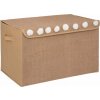 Atmosphera for Kids Škatule juta s vekom a brmbolcami 57x36x36 cm