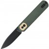 Vosteed Corgi 14C28N Black Stonewash Green Micarta CG3SVM1