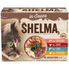 Shelma Cat kuraciecí hovädzie losos treska 12 x 85 g