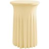 TENTino Elastický obrus SKIRTING na koktejlový bistro stôl 60cm ŠAMPAŇ / CHAMPAGNE