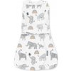 INGENUITY Zavinovačka bavlnená ulitka konvertibilná s voľným rukávom TOG 1 SwaddleMe™ Happy Elephant