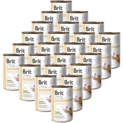 Brit Veterinary Diets GF dog Hepatic 24 x 400 g konzerva