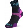 Bridgedale dámske běžecké ponožky Trail Run Ultra Light T2 merino Sport 3/4 Crew Womens charcoal/purple