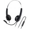 Genius HS-220U AI, slúchadlá s mikrofónom, drôtová, čierna, 2.0, uzatvorené, USB - C