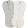 INGENUITY INGENUITY SUMMER Zavinovačka SwaddleMe™ Pod Grey/White Dot 2 ks