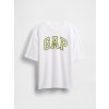 GAP dětské oversize tričko Heavyweight Athletic Logo bílá