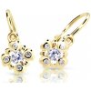 Cutie Diamonds blyštivé detské náušnice zo žltého zlata s diamantmi C2253-10-10-X-1-D