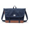 Herschel Cove Messenger - Navy/Saddle brown 23l