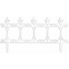 Ohrada Gardens F755, 64x34 cm, plastová, biela, mini dekoračný plot, bal. 5 ks