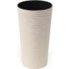 LAMELA, kvetináč LILIA ECO DLUTO – vrúbok O 19 cm, výška 36,4 cm, biely