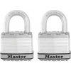 Visiaci zámok Master Lock Set 2 ks titánových visiacich zámkov M5EURT Master Lock Excell 50mm (M5EURT)