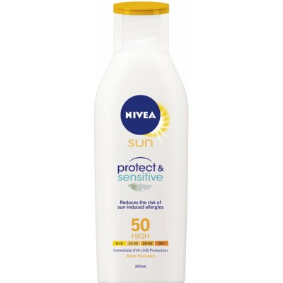 Nivea Sun Pure & Sensitive mlieko na opaľovanie SPF50 200 ml