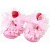 Nádherné topánočky s volánikom na krst - 6-9 mesiacov, veľkosť 12