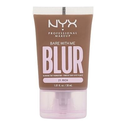 NYX Professional Makeup Bare With Me Blur Tint Foundation zmatňující make-up se středním krytím 21 rich 30 ml