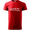 Evolution Football - Klasické pánske tričko vyššej gramáže - 3XL ( Červená )