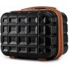 Kono K2292L Kozmetický kufrík 29cm Čierna/Hnedá ABS