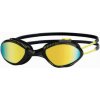Zoggs Plavecké okuliare - TIGER TITANIUM - Small Fit čierna/žltá