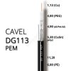 Koaxiálny kábel vonkajší závesný CAVEL DG113 PEM, 6,8mm, predaj na metre