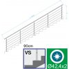 EKOfence Nerezové zábradlie na schody, 6000x900mm, VS, L 14272