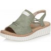 Dámske sandále RIEKER 69262-52 zelená S6 43