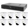 Kamerový set 1x AVTECH NVR AVH1109 a 8x 2Mpx Motorzoom IP Dome kamera AVTECH DGM2443SVSE + 8x Kábel UTP 1x RJ45 - 1x RJ45 Cat5e 15m!