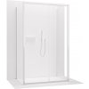 CERANO - Trojstenný sprchovací kút Varone POINT UL/P - 6 mm - chróm, transparentné sklo - 120x70x195 cm - posuvný