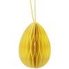 Papierové vajíčko na zavesenie - 1 ks 2 žltá
