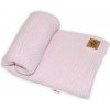 Baby Nellys Luxusná deka, dečka BASIC, 80x90cm - sv. růžová