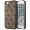 Guess GUHCI8G4GFBR iPhone SE 2022 / 2020 / 7 / 8 brown hard case 4G Metal Gold Logo (GUHCI8G4GFBR)