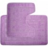 Kúpeľňové predložky set 2 kusov Amy fialové EMI