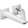 Hansgrohe Logis - Umývadlová batéria Fine pod omietku, 2-otvorová inštalácia, EcoSmart, chróm - 71256000