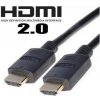 PremiumCord HDMI 2.0 High Speed Ethernet kabel, zlacené konektory, 2m kphdm2-2