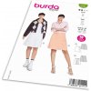 Strih Burda 5781 - Sukne so skladmi, klasická tenisová sukňa, sukne s gombíkmi