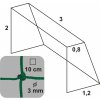 KV Řezáč Hádzanárska sieť 3x2x0,8x1,2/10/3mm zelená