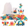 DIDATOYS DIDAKTICKÉ DREVENÉ PUZZLE Tvary 180 ks