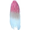 Africké Vlasy Brazilian Braids kučeravé svetlá ružová-béžová-biela ombré PN/BE/WH 70cm