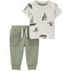 CARTER'S Set 2dielny tričko kr. rukáv, tepláky Green Toucan chlapec 3m