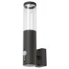 RABALUX Vonkajšia LED nástenná lampa so senzorom Katowice – GU10 7 W, IP44, 290 mm