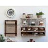 Chic Antique Hnedá antik drevená nástenná doska na papierovú rolku Board - 36*5*46 cm - Chic Antique