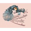 Zuty - Abstraktní wonder woman, 40×50 cm, bez rámu a bez vypnutí plátna (8596530192206)