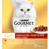 Gourmet hovädzie / morka s kačicou / losos s kuraťom / kurča s pečeňou v šťave 8 x 85 g