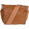 NovaKabelka.sk Prisca Camel s prídavným popruhom V kožená talianska crossbody kabelka camel