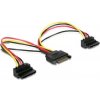 Gembird kabel SATA napájecí rozdvojka 2x SATA 90°, 15cm SKKABYSATA2SATA90