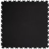 Čierna plastová (PVC) záťažová dlažba Fortelock Industry ECO Premium (koža) - dĺžka 51 cm, šírka 51 cm, výška 0,7 cm