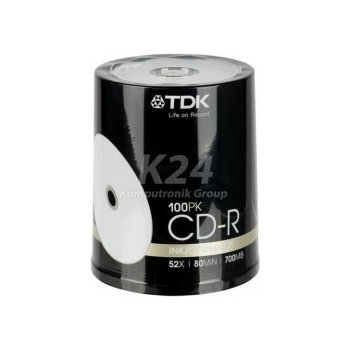 TDK CD-R 700MB 52x, 100ks