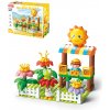 Feelo Stavebnica kvetinová záhradka so stánkom, 58 dielikov, pre deti od 3 rokov
