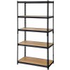 Hogler 3385 Kovový regál, 5 políc, 180 x 90 x 30 cm, 875 kg, čierny