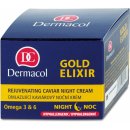 Prípravok na vrásky a starnúcu pleť Dermacol Gold Elixir omladzujúci kaviárový nočný krém 50 ml